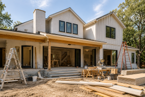 Texas home undergoing renovation as part of remodeling projects that increase home value and improve functionality.